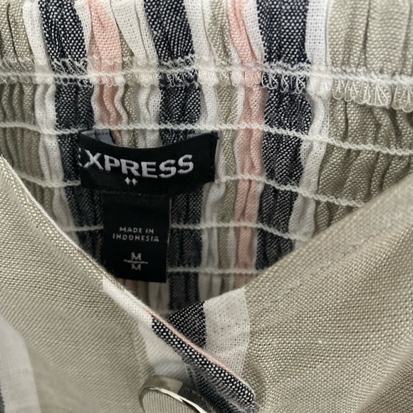 Express Striped Crop Tank Top - Medium - Picture 2 of 4